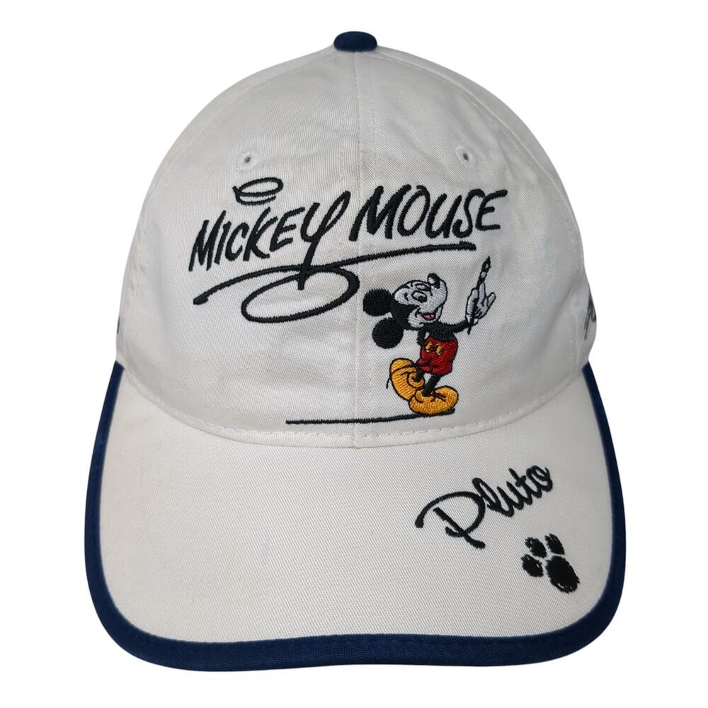 Mickey Mouse Pluto & Friends Disneyland Baseball Cap Beige OS Goofy's Hat Co.